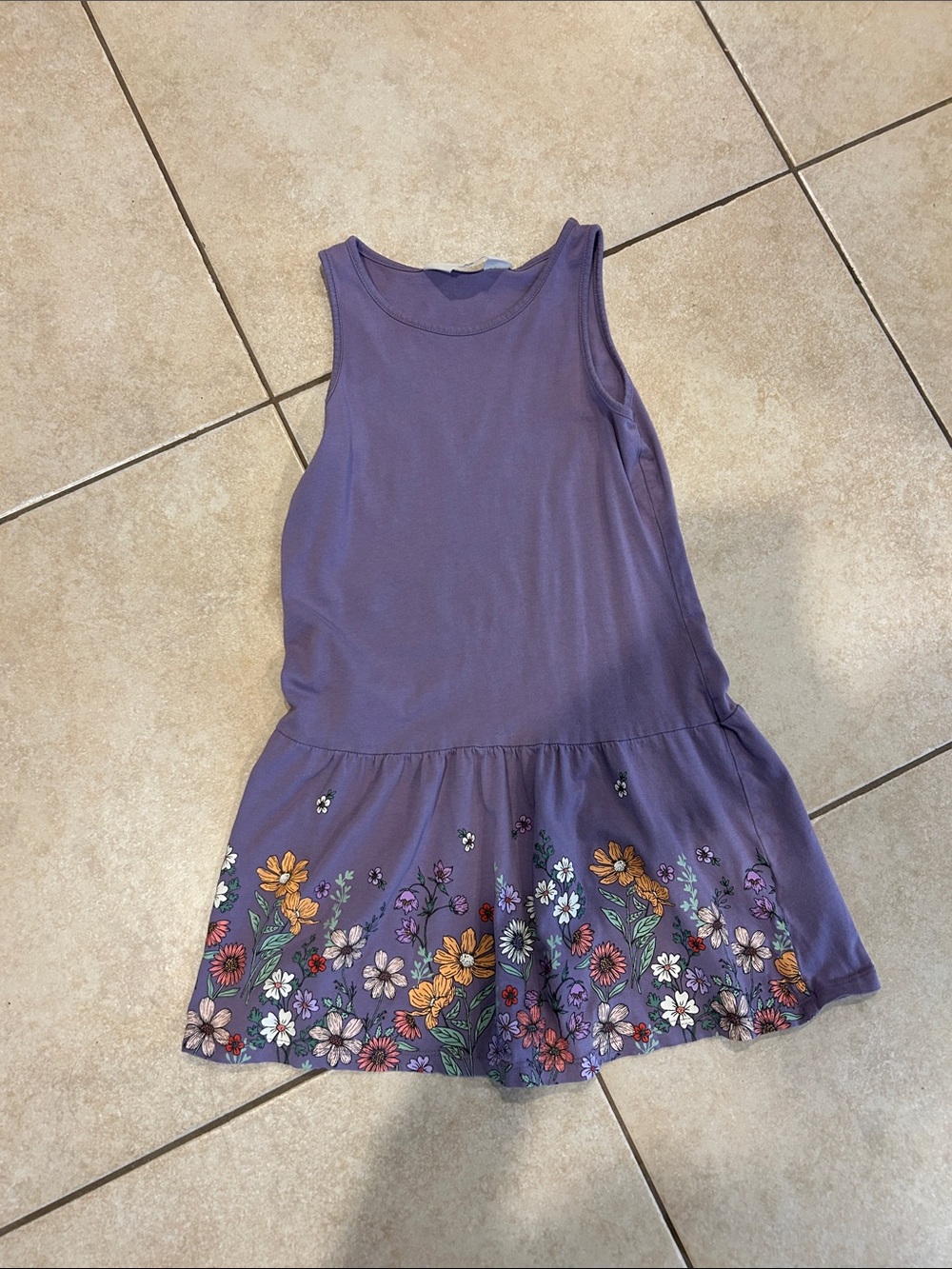 H&M Purple Floral Tank Dress